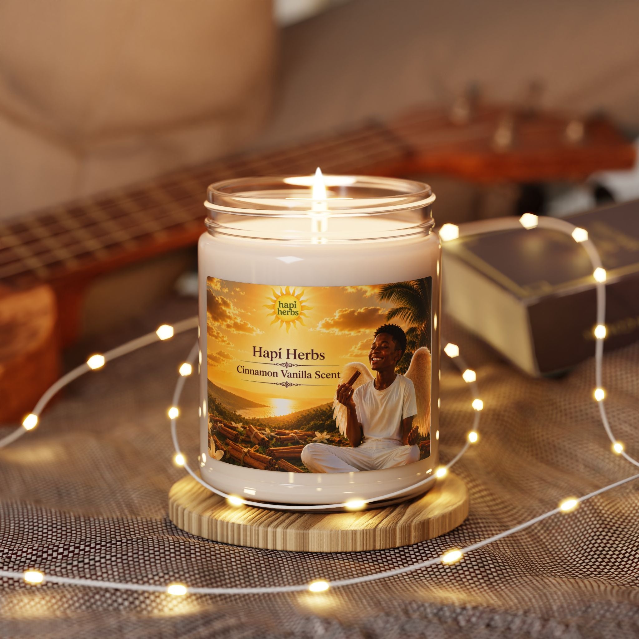 Hapi Herbs Cinnamon Vanilla Soy Scented Candle