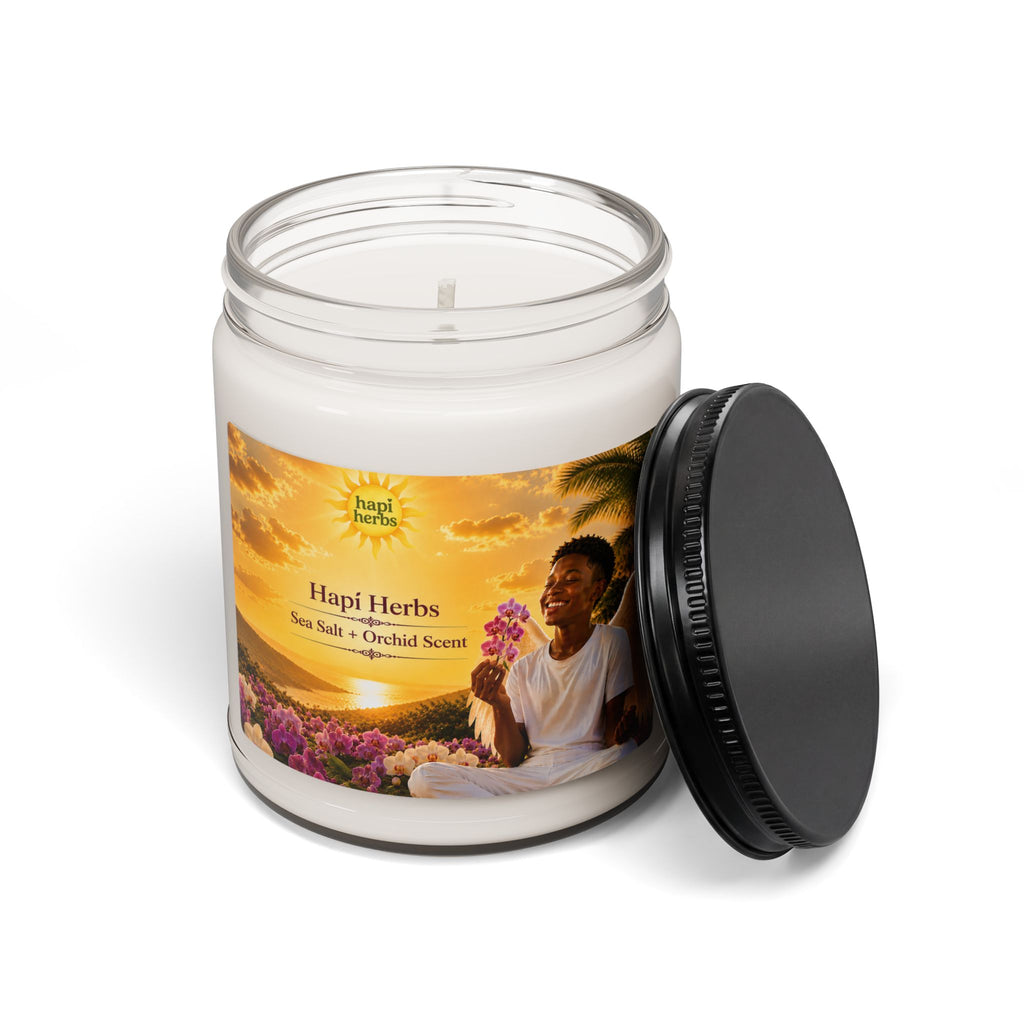 Hapi Herbs Sea Salt & Orchid Scented Soy Candle