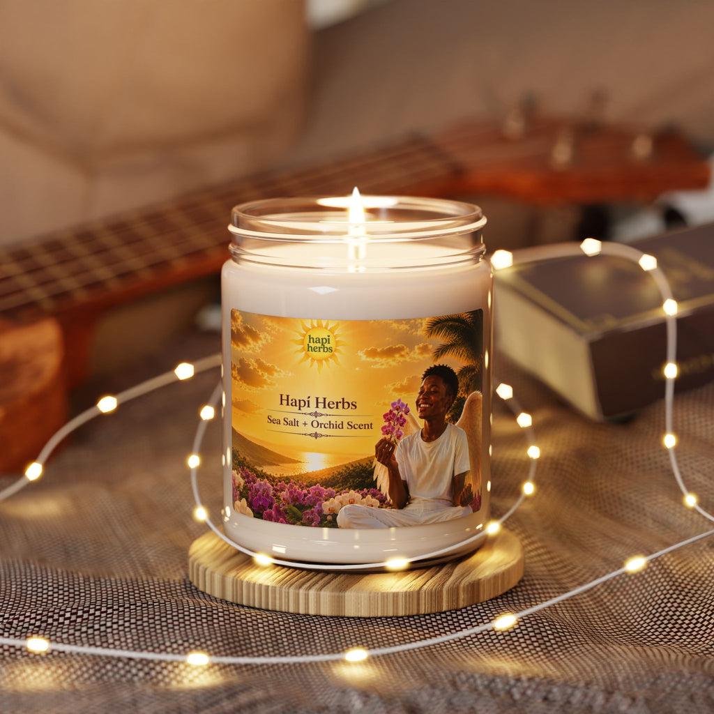Hapi Herbs Sea Salt & Orchid Scented Soy Candle