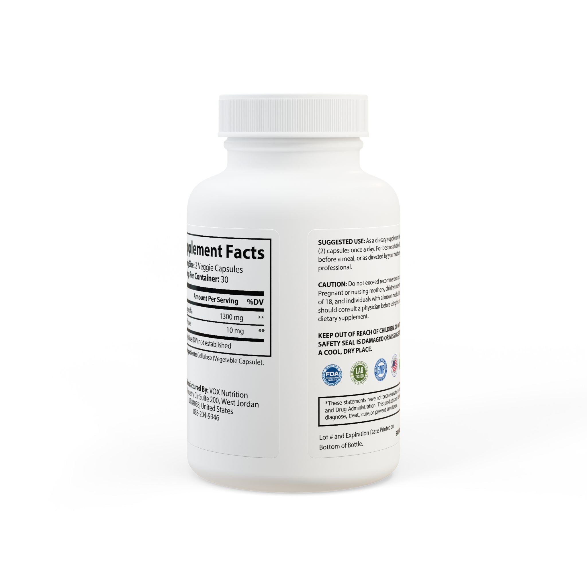 Hapi Herbs Ashwagandha Supplement